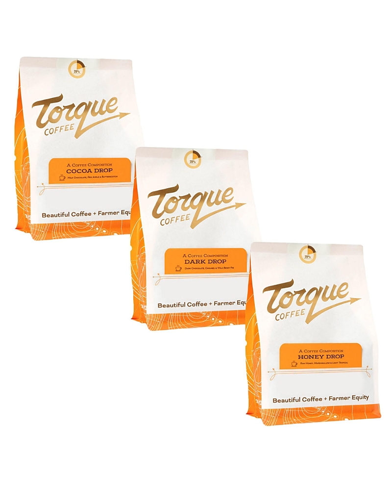 Gocoffeego - Torque Espresso Yourself Trio - Cocoa, Honey & Dark Drop - (3 X 12oz Bags Total) In Brown