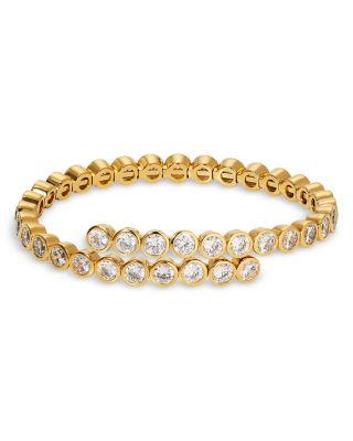 Nadri - Dazzle Cubic Zirconia Bezel Flex Wrap Bracelet