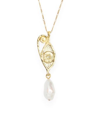 Deux Lions Jewelry - Golden Ayla Pearl Necklace