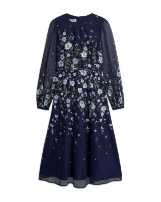 Lois Embroidered Midi Dress