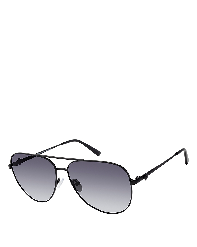 Kurt Geiger Aviator Sunglasses, 60mm In Black