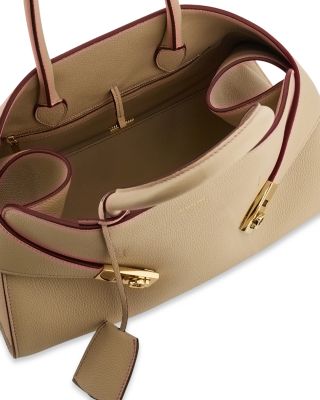 Small Hug Leather Top Handle Bag