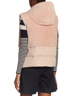 Floy Mixed Media Hooded Vest