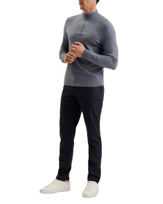 Micro Houndstooth Slim Fit Pants