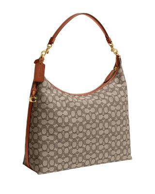 Juliet Medium Logo Print Jacquard Shoulder Bag