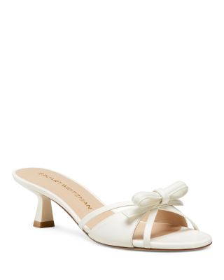 Stuart Weitzman - Women's Felicity Bow Slide Sandals