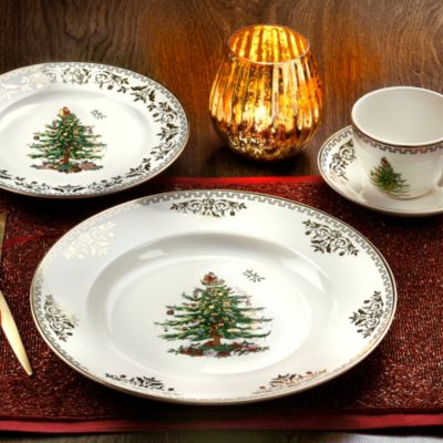 Spode - Christmas Tree Gold Collection 4 Piece Place Setting