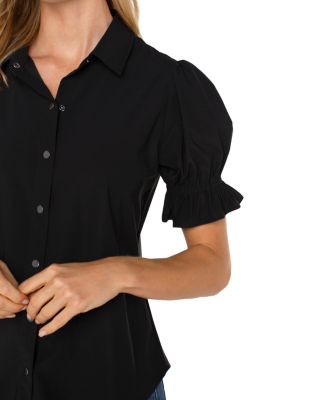 Elbow Puff Sleeve Top