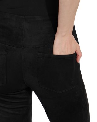 Jesse Faux Suede Baby Bootcut Pants