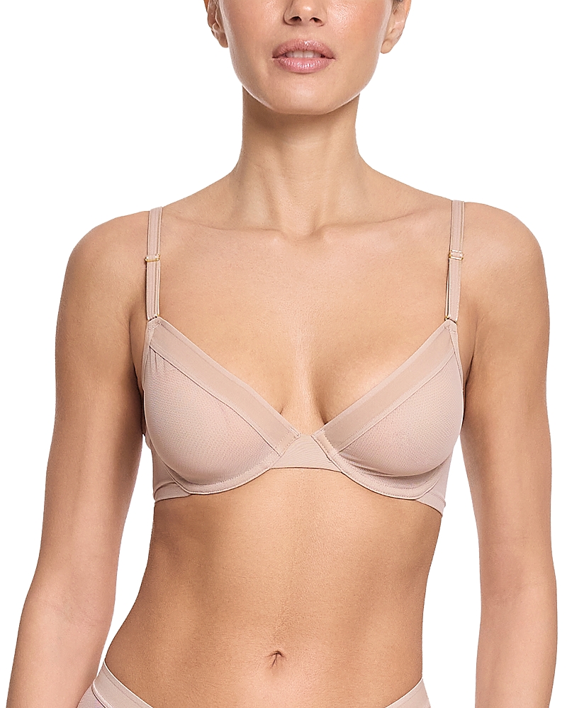 Shop Hanky Panky Unlined Mesh Underwire Bra In Chai