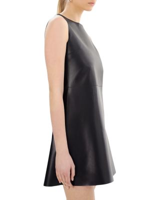 Lozana Reversible Leather Mini Dress