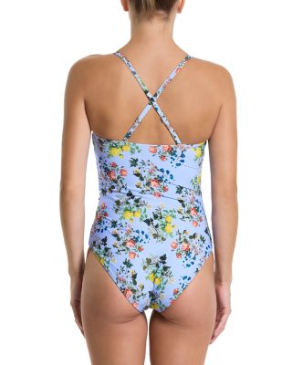 Bandeau Ruched One Piece Swimsuit