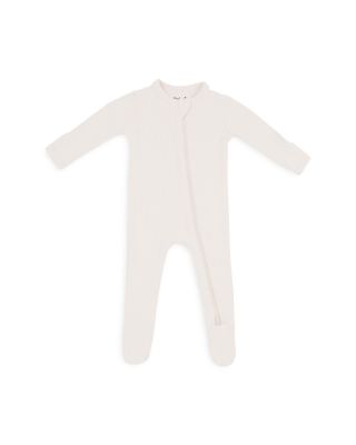 Unisex Zip Up Ribbed Footie - Baby