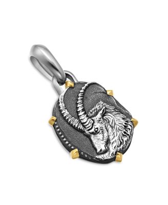 David Yurman - Sterling Silver & 18K Yellow Gold Zodiac Amulet Enhancer