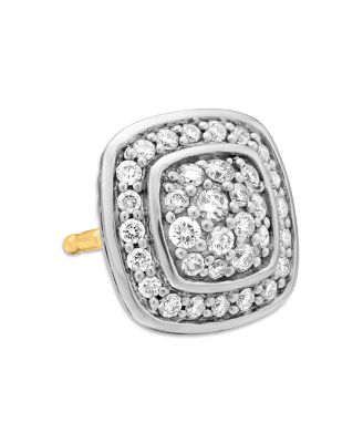 Petite Albion&reg; Stud Earrings with Pav&eacute; Diamonds