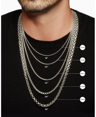 Cross Station Necklace in Sterling Silver with Diamonds, 5mm