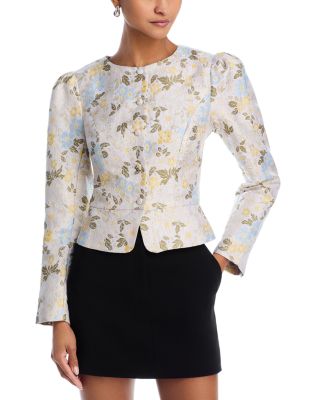 AQUA - Jacquard Button Front Jacket - Exclusive