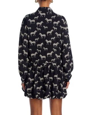 Zebra Long Sleeve Dress - Exclusive