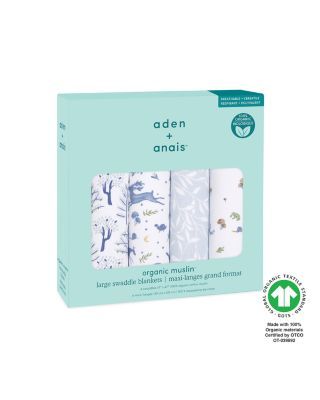 Muslin Swaddles, 4 Pack