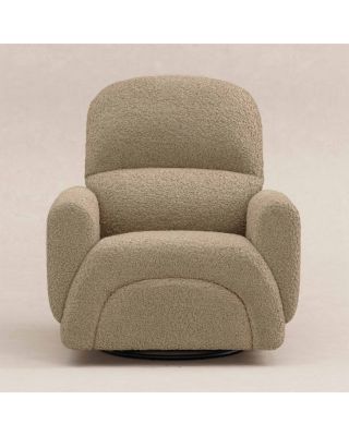Rainbow Recliner and Swivel Glider in Teddy Loop