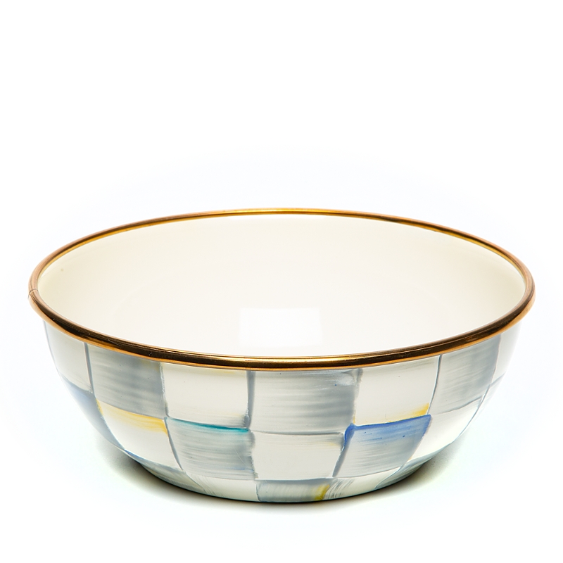 Mackenzie-childs Sterling Check Everyday Bowl