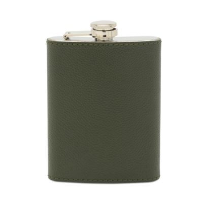 Warren Stainless Steel and Full Grain Leather Flask 
