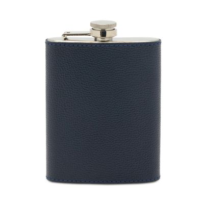 Warren Stainless Steel and Full Grain Leather Flask 