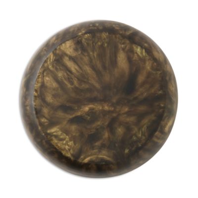 Hugo Black and Gold Swirled Resin Large Serving Bowl