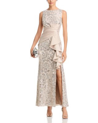 Sleeveless Ruffle Gown