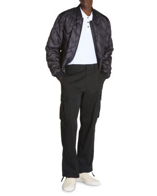 Brun Quilted Bomber Jacket