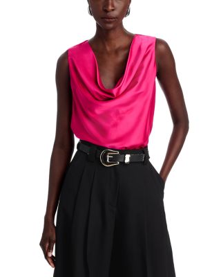 Elie Tahari - The Jane Draped Sleeveless Top