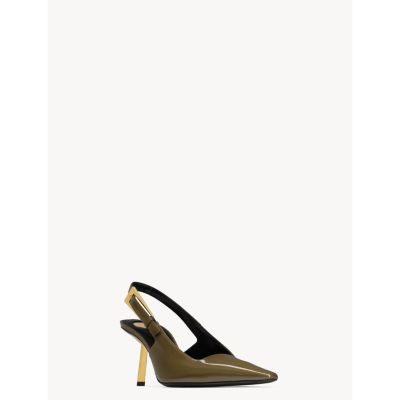 Saint Laurent Women's Lee Slingback Pumps in Patent Leather