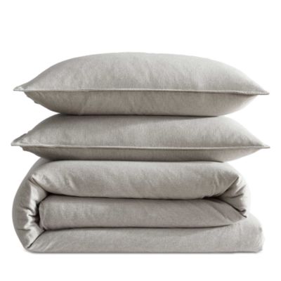 Melange Flannel 3 Piece Comforter Set, Queen