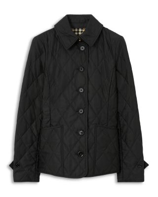 BURBERRY☆24FW FERNLEIGH 裏地チェック ジャケット LADIES BURBERRY☆24FW FERNLEIGH 裏地チェック ジャケット S BLACK