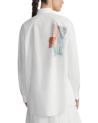 Printed Button Front Shirt