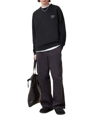 Lover Heart Patch Relaxed Fit Sweatehsirt