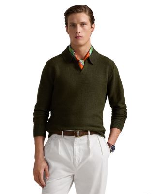 Polo Ralph Lauren - Linen Cashmere Johnny Collar Sweater