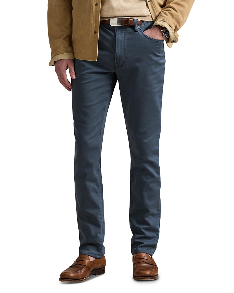 Polo Ralph Lauren Sullivan Slim Tapered Leg Knit Pants In Blue