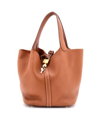 Pre-Owned Hermes Mm Picotin Lock Bag Clemence