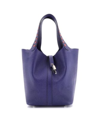 Pre-Owned Hermes Mm Picotin Lock Bag Tressage Epsom