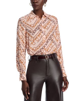 Elie Tahari - The Haven Gilded Chain Print Shirt