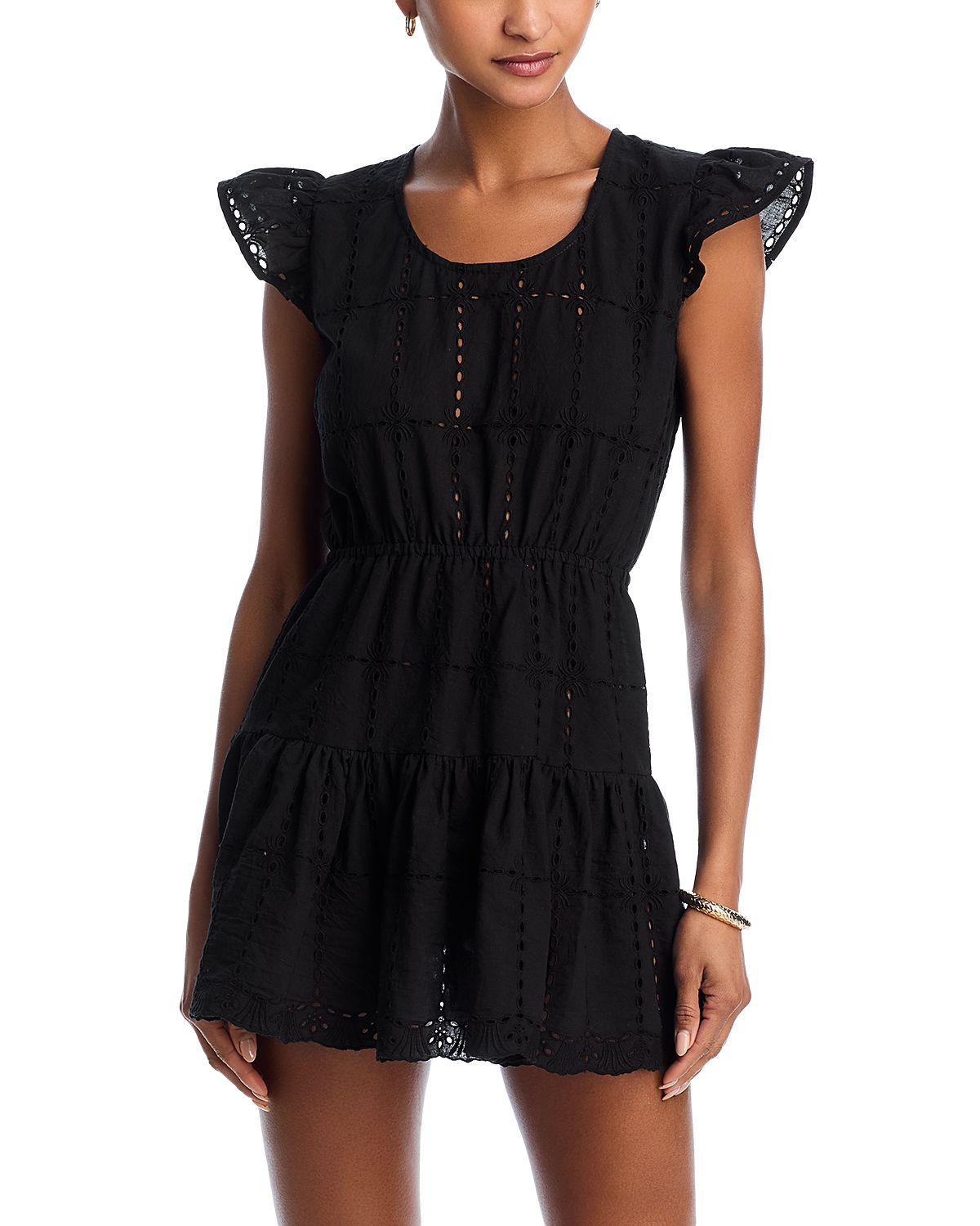 Aqua Tank Eyelet Cover-Up Dress - Exclusive