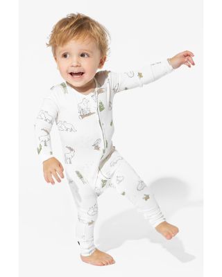 Unisex Winter Forest Animals Convertible Footie - Baby