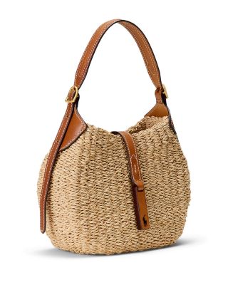 Polo Ralph Lauren Polo ID Raffia Small Shoulder Bag