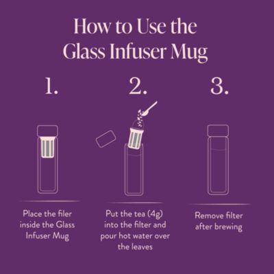 Glass Infuser Mug