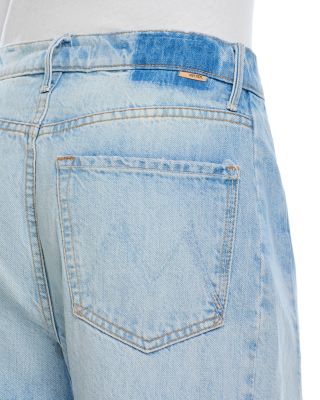 The Full Pipe Flood High Rise Barrel Jeans in Back Pedal