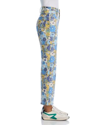 The Rambler High Rise Ankle Straight Jeans in Dirtbike