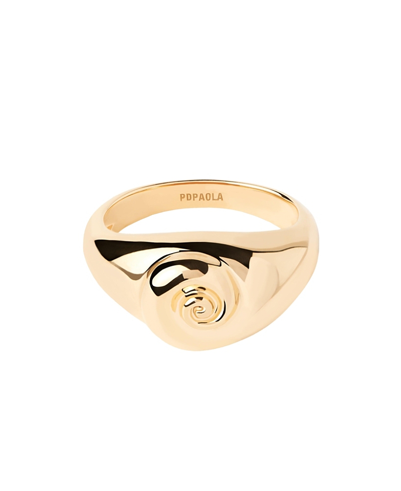 Pdpaola Shell Ring In Gold
