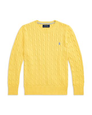 Boys' Cable Knit Cotton Sweater - Little Kid, Big Kid
