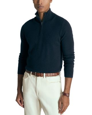 REISS - Royal Regular Fit Quarter Zip Cashmere Sweater